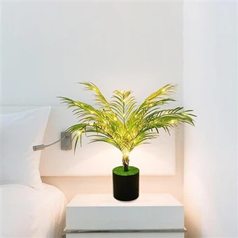 Luce da tavolo per piante artificiali primaverili