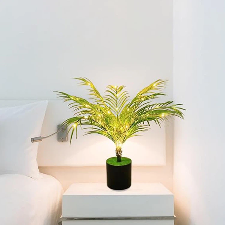 Luce da tavolo per piante artificiali primaverili